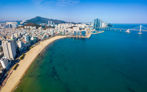 istock Gwangalli beach and seascape in Busan 2191345011