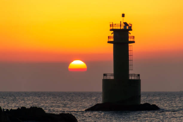 Lighthouse that guides the coastal sea route