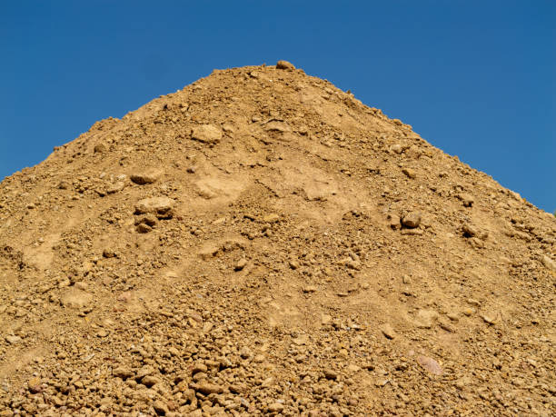 istock Earth mound construction activity outdoor site clear sky ground level heavy machinery use 2191353845