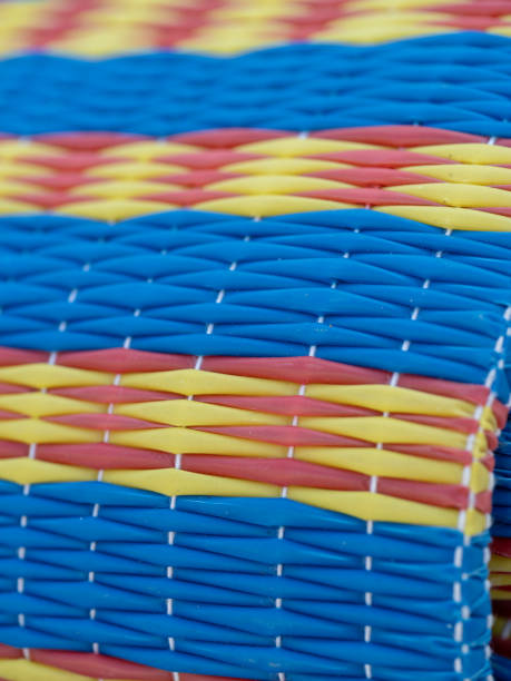 istock Colorful woven textile design handmade craft studio close-up creative environment artistic viewpoint 2191354622