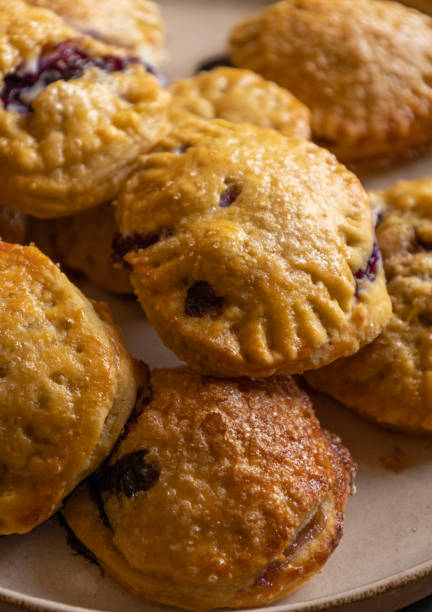 istock Rustic Cream Cheese Puff Pastry with Fresh Blueberries 2191355070