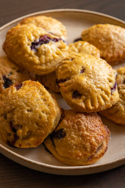 istock Rustic Cream Cheese Puff Pastry with Fresh Blueberries 2191355074