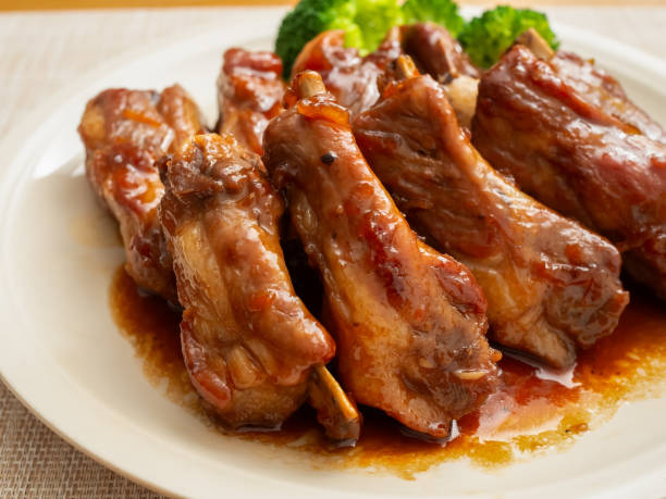 istock Braised pork spare ribs on plate 2191355643