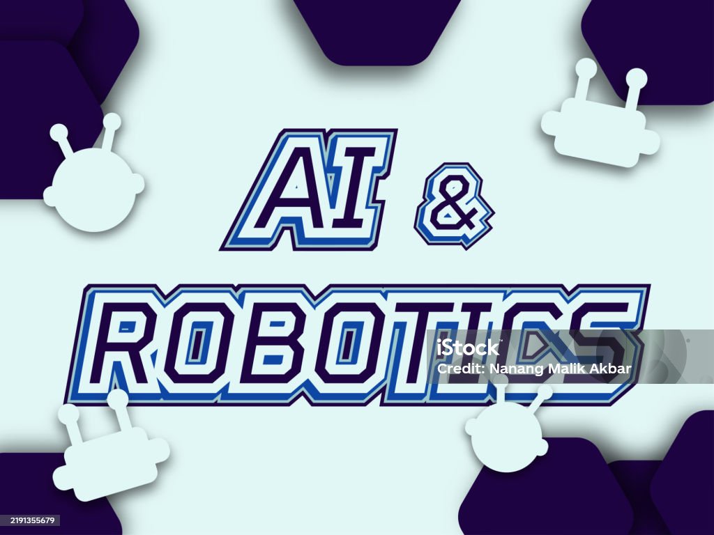 Robotics Lettering Artificial Intelligence And Robotics Editable Text Effect Text Can Be ...
