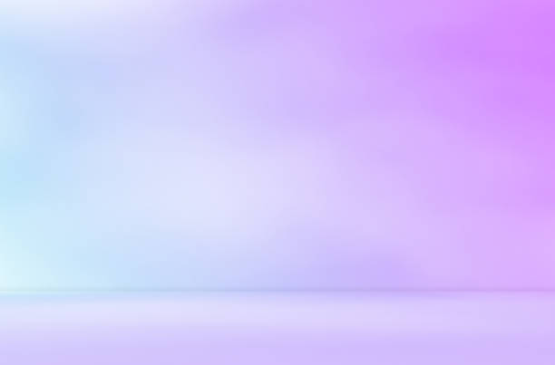 istock Empty purple pink blue neon room studio for product presentation display. 2191357329