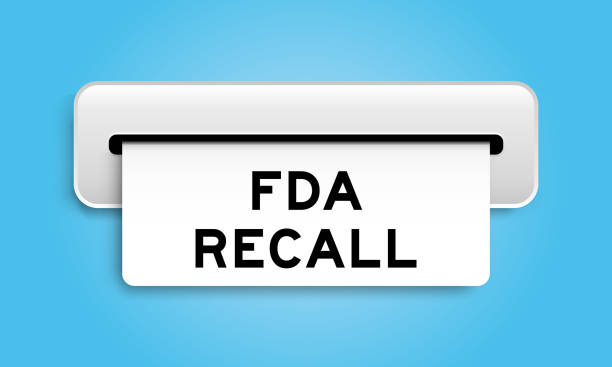 istock White coupon banner with word FDA recall from machine on blue color background 2191358087