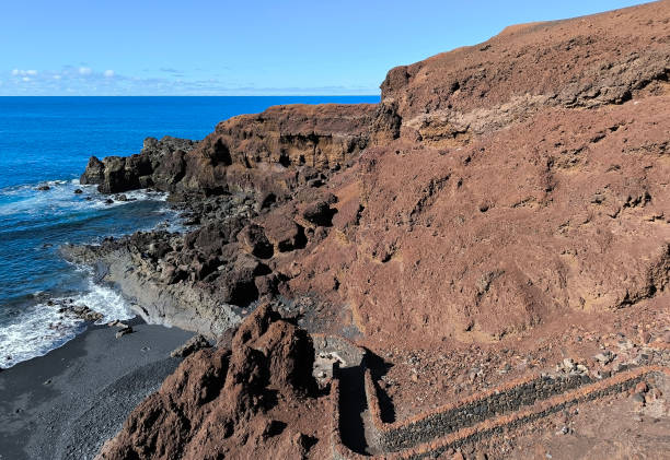 Canary Islands of Spain ocean and rocks