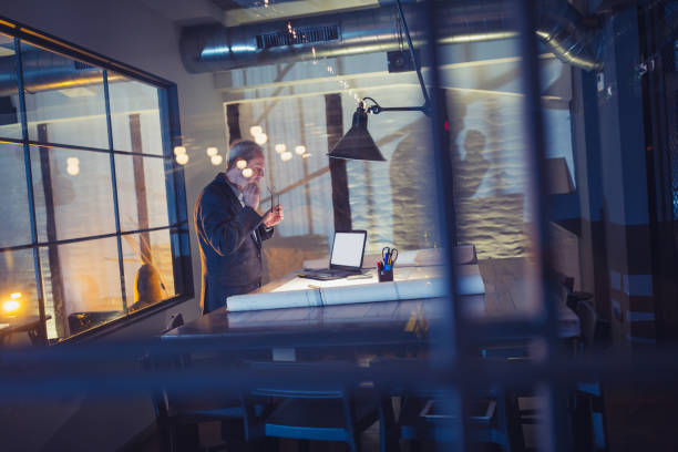 istock Businessman Working Late in Modern Office 2191371863