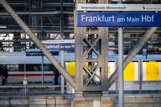 Frankfurt am Main, Germany - December 22, 2024: View of the Frankfurt Main Station.