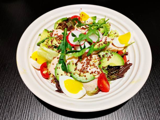 istock Shrimp and avocado salad 2191375628