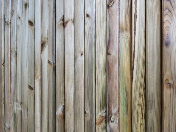 istock Wooden Fencing Panels Featuring Natural Grain Patterns 2191379293