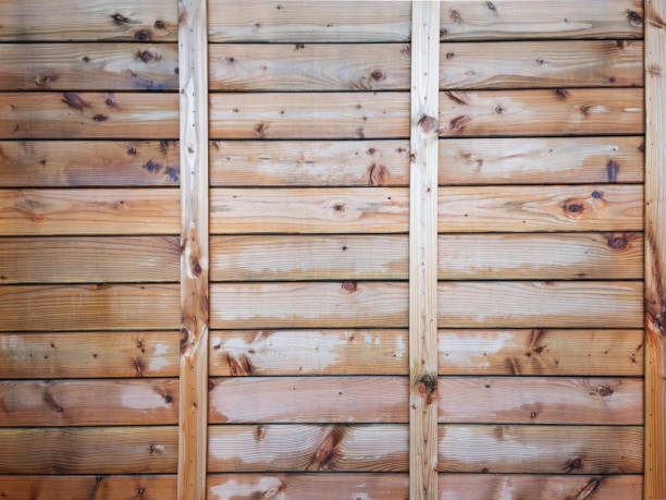 istock Wooden Wall Planks with Natural Grain and Texture 2191379319