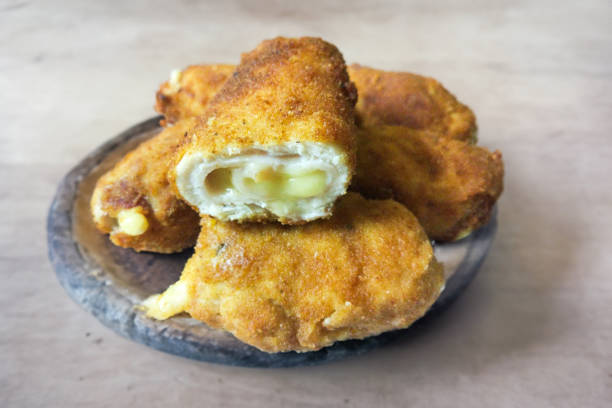 istock Fried chicken Cordon bleu with cheese in breadcrumbs 2191379677