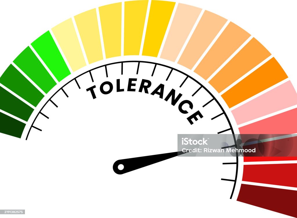 Tolerance Level Map Tolerance Speedometer Infographics Level Meter Vector Illustration ...