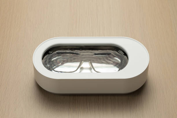 istock The new electric glasses cleaner offers a sleek and efficient solution. 2191384195