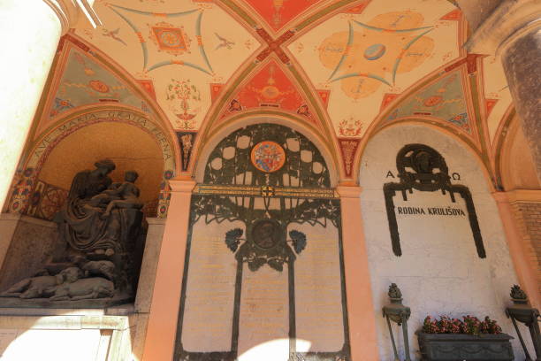 Prague, Czech–September 7th, 2024: Saints Peter and Paul Basilica (Bazilika svateho Petra a Pavla) in Prague Czech (Praha, Czechia)
