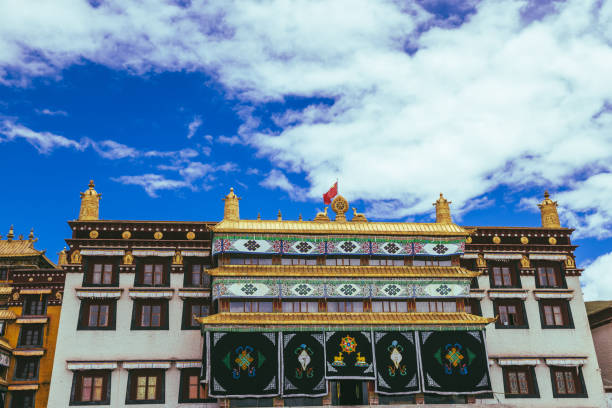 The Changqing Chunker Temple  in Litang, China.