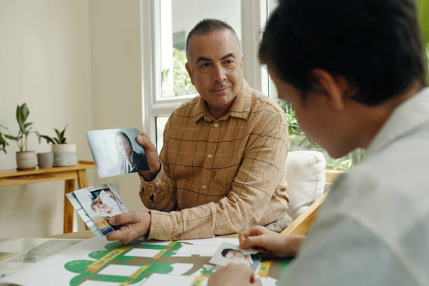 istock Granddad Helping To Make Family Tree 2191396912