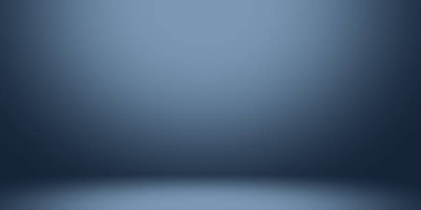 istock Soft empty room, studio mock up, product display with blue grey color gradient background. 2191397998