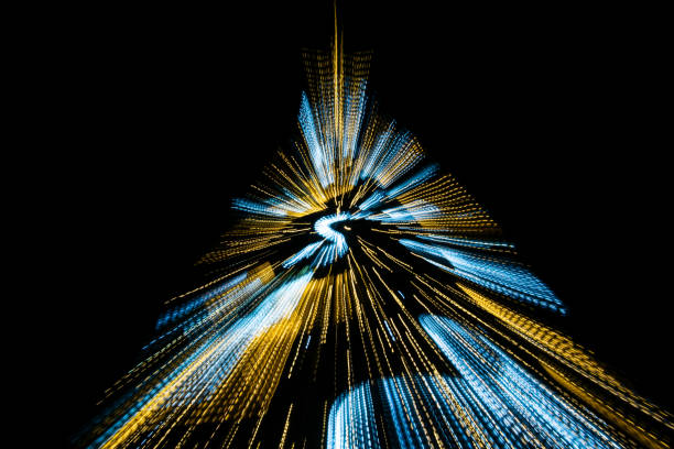 light lines of speed in space