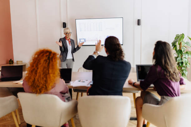 istock Businesspeople having business meeting at office s 2191400528