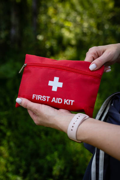 istock Essential Compact First Aid Kit designed specifically for Outdoor Adventures and Emergency Situations 2191401061