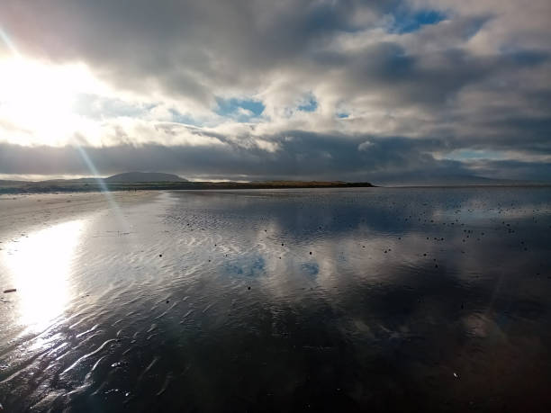 The Rosses with Knocknarea in Background Beach. Sligo Bay