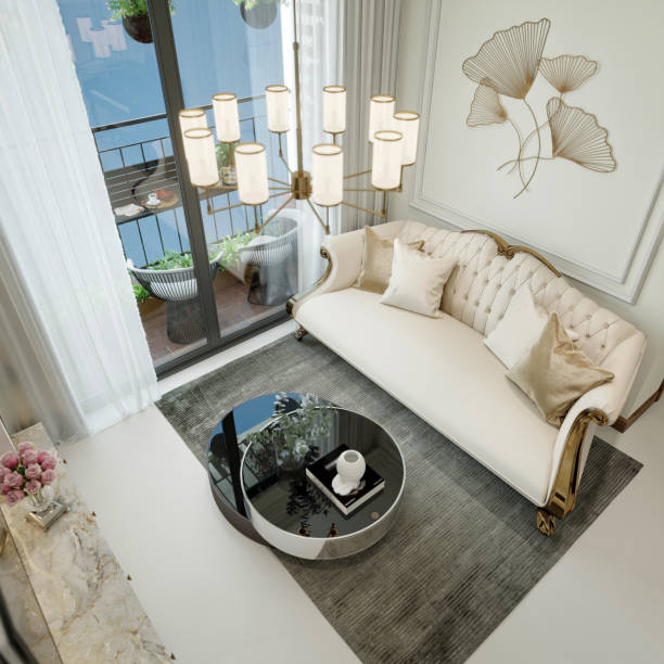 istock 3d render of living room and dining space 2191405926