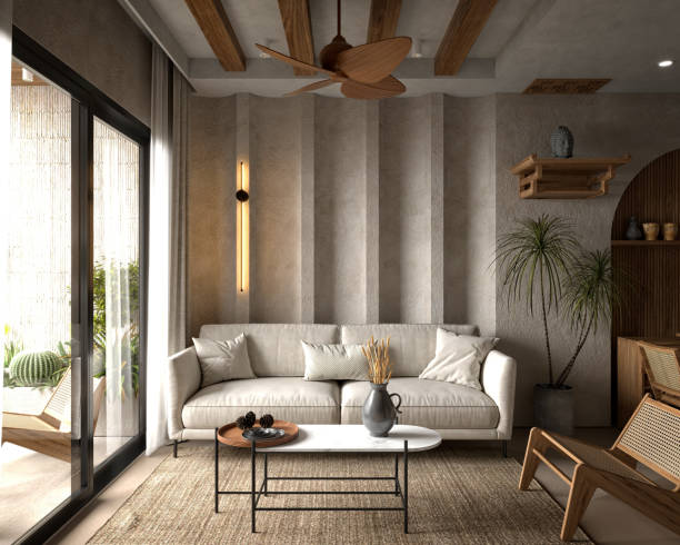 istock 3d render of living room and dining space 2191406101