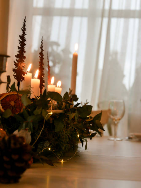 istock Christmas table arrangement and interior design 2191406662