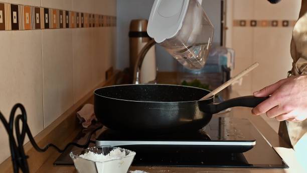 istock Preparing dough for homemade Georgian Xinkali in a modern kitchen setting 2191409697