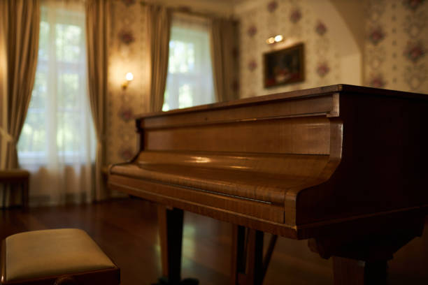istock Elegant Wooden Piano 2191410696