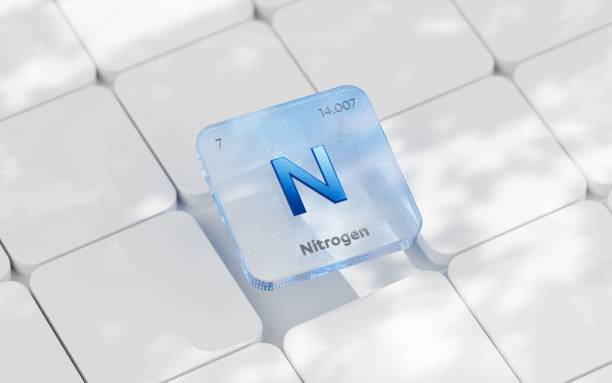 istock Nitrogen periodic table element, mining, science, nature, innovation, chemical elements used in physics and other sciences 2191411007