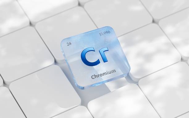istock Chromium periodic table element, mining, science, nature, innovation, chemical elements used in physics and other sciences 2191411267