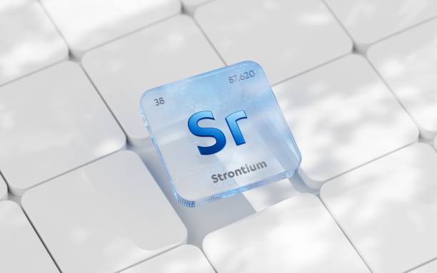 istock Strontium periodic table element, mining, science, nature, innovation, chemical elements used in physics and other sciences 2191411296