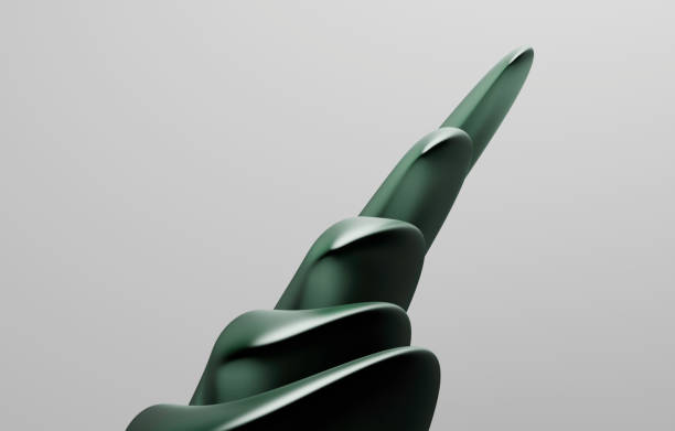 istock Green Abstract Sculpture: Minimalist and Modern Design 2191412038