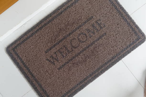 istock Welcome Doormat Close Up and Isolated Mat View 2191412129