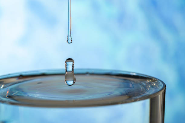 Beautiful water droplets action shot