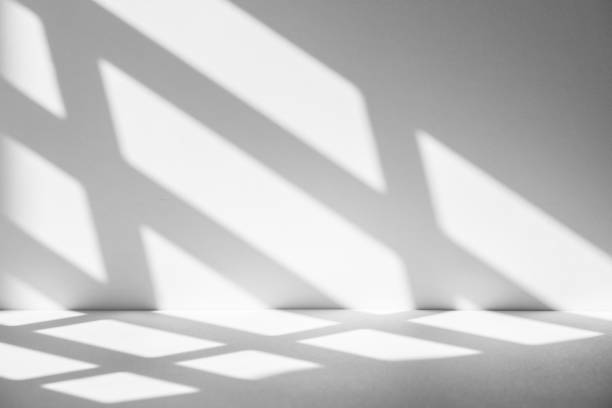 istock Wall interior background, studio and backdrops show products.with shadow from window color white . background for text insertion and presentation product 2191430488