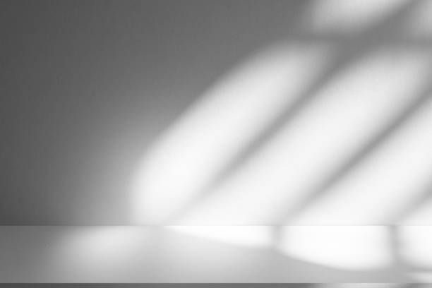 istock Wall interior background, studio and backdrops show products.with shadow from window color white . background for text insertion and presentation product 2191430639
