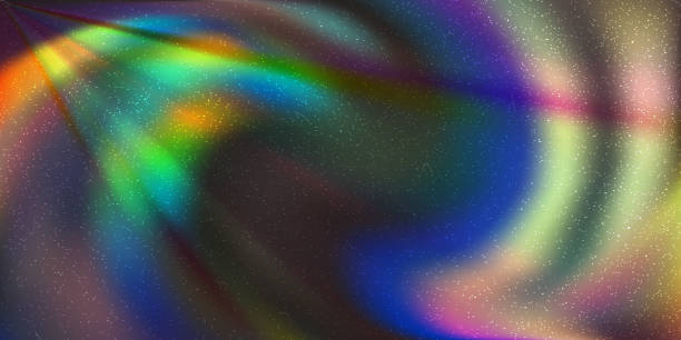 istock Rainbow exposed film with blurred hologram effect and noise texture 2191431953