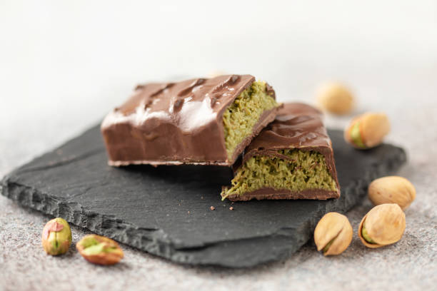 istock Dubai chocolate  with green kataifi and pistachio paste. Trend dessert 2191432276