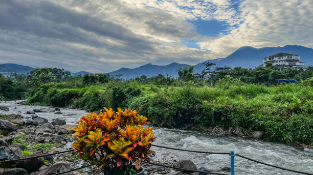 The cool morning atmosphere in the Puncak area, Bogor, West Java.