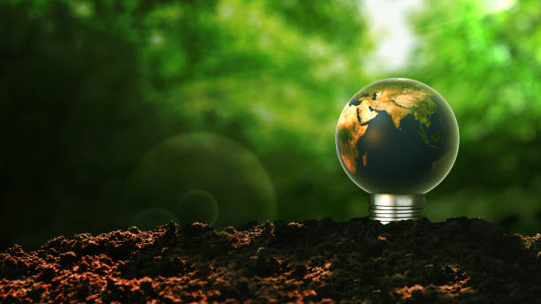 istock Green Energy Concept with Light bulb and Earth 2191439611