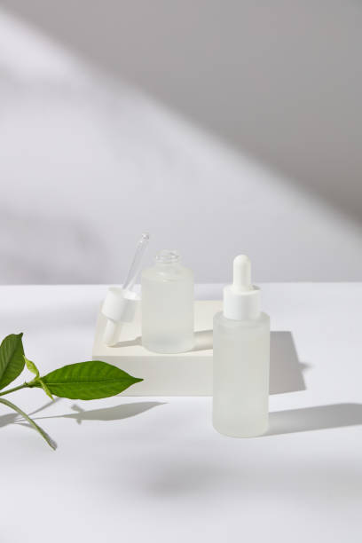 istock Template photo for cosmetics advertisement decorated with fresh plants 2191440801