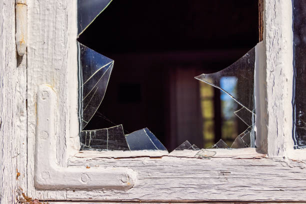 istock Glass shard in an old window 2191443416