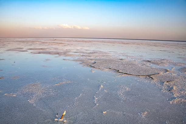 istock sunset over an Ethiopian salt lake 2191445553
