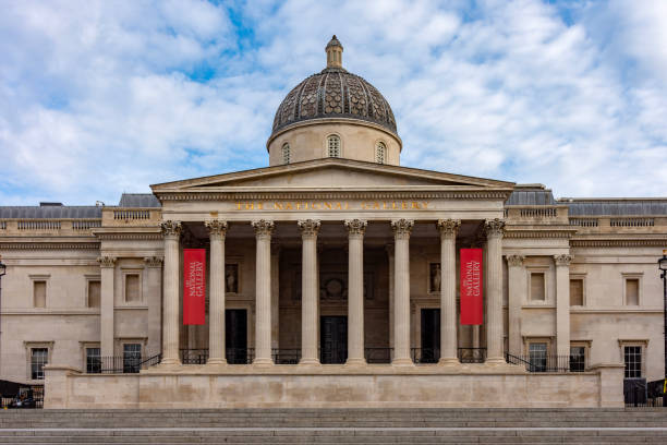 istock National Gallery on Trafalgar square in London, UK 2191446721