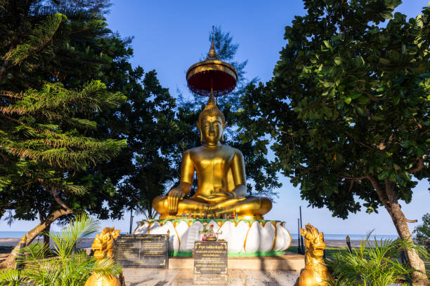 Very beautiful scenery of Wat Pak Nam in Bangkok