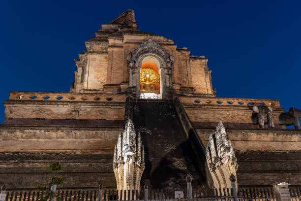 istock Wat Chedi Luang temple at dusk,  Chiang Mai, Thailand 2191459870